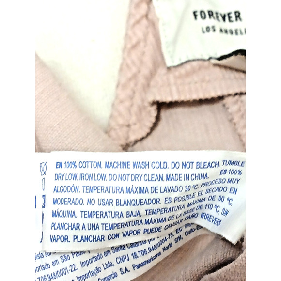 Forever 21 Corduroy Jumper Mini Dress Women’s Sz M Pink Preppy Gorpcore Festival - Picture 14 of 14